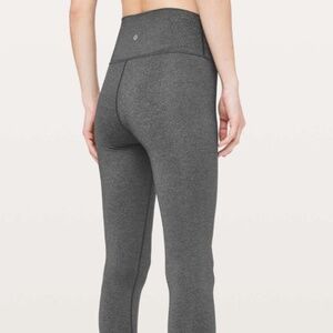 Lululemon Wunder Under High Rise 7/8" leggins Luxtreme 25" | Heathered Black | 4